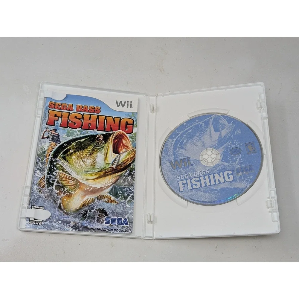 Sega Bass Fishing (Nintendo Wii, 2008) Complete CIB‎ Tested